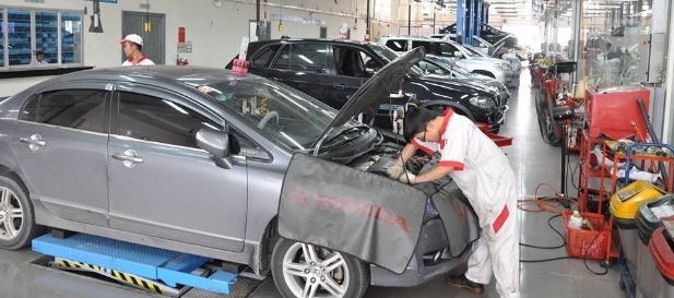Chi phí bảo dưỡng xe ô tô các hãng xe